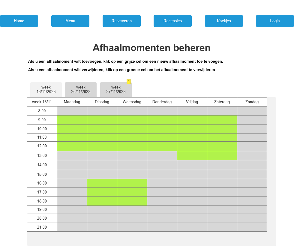 Eisenanalyse huiskamerrestaurant